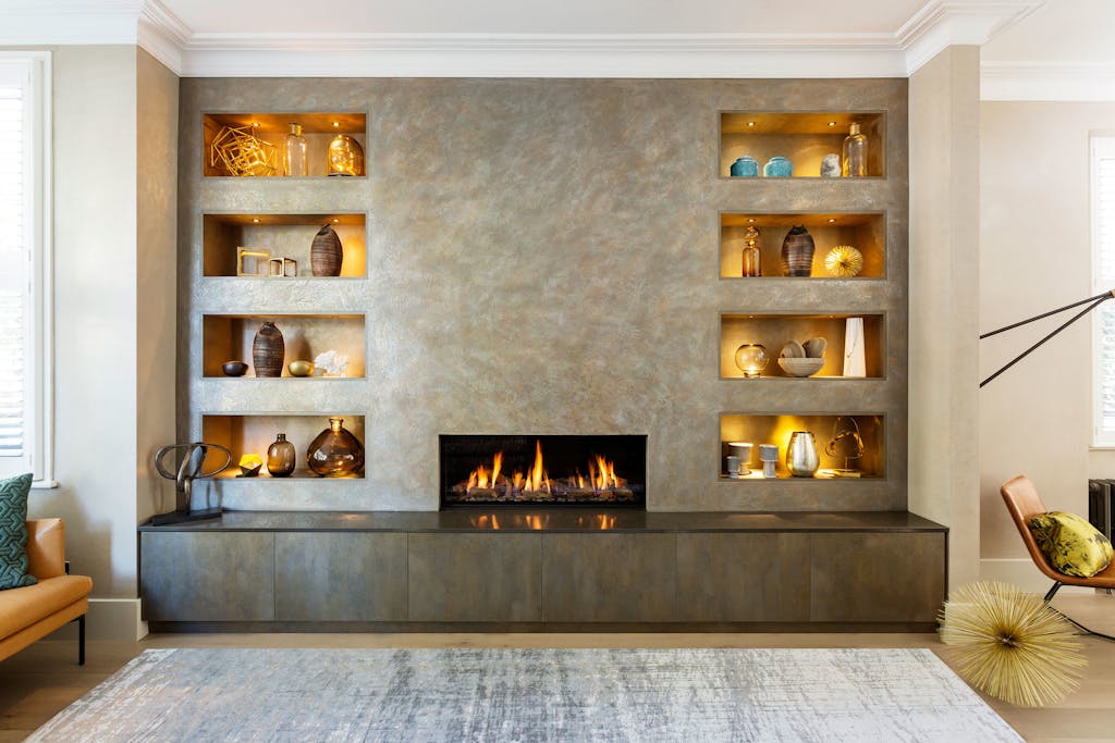 Modern living room in a Victorian semi-detached house in West London, design and build by Zulufish