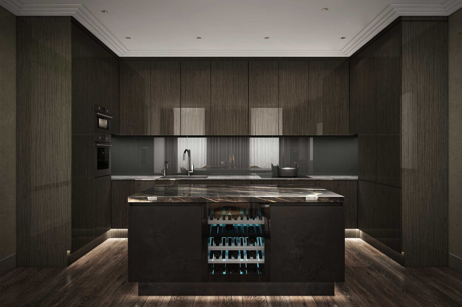 Dark Moody Grade II Listed London Apartment Design by Zulufish