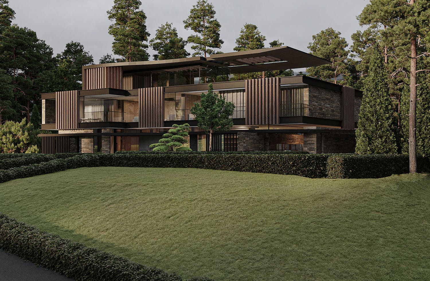 Modern Surrey Mansion Architecture by Zulufish