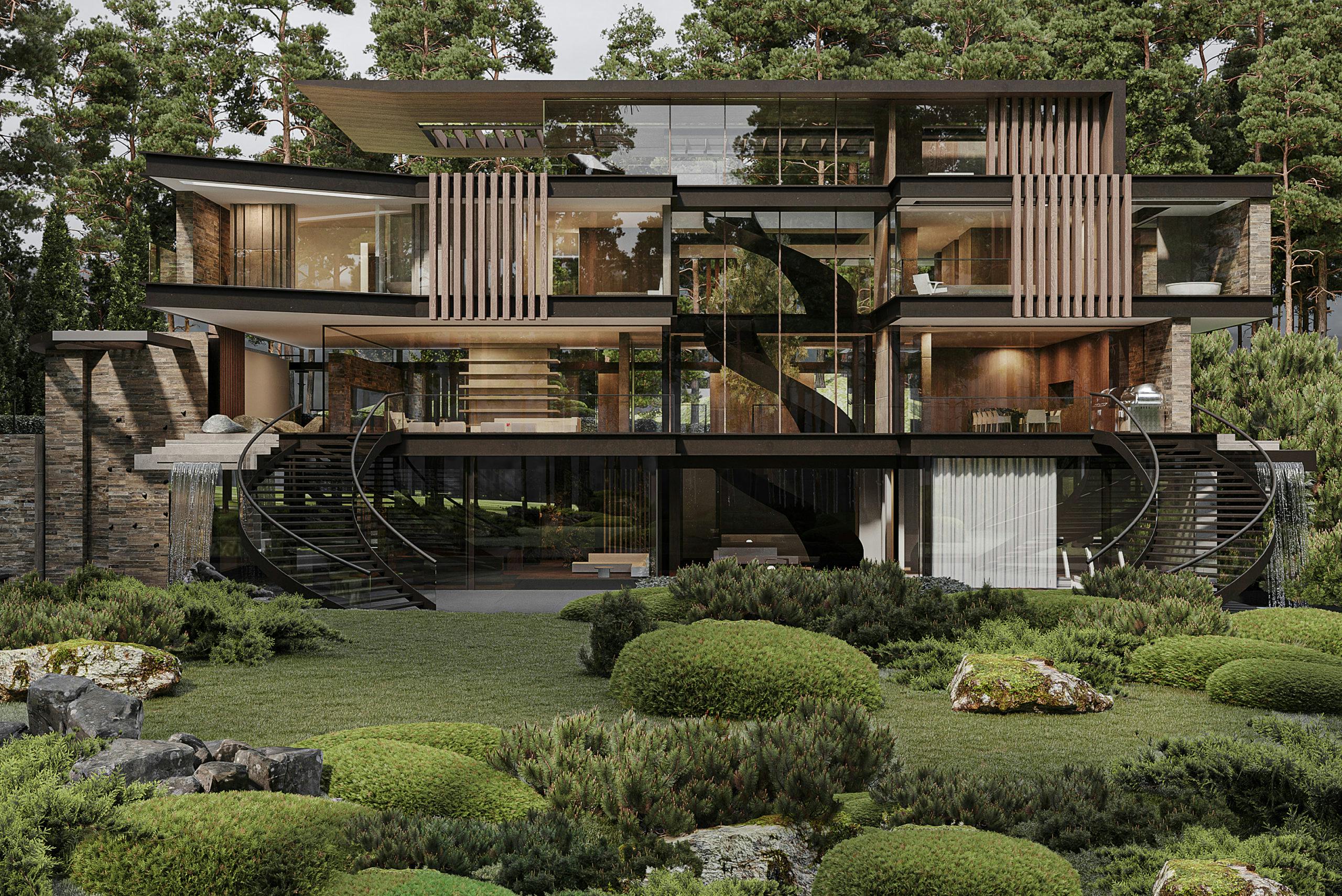 Modern Surrey Mansion Architecture by Zulufish