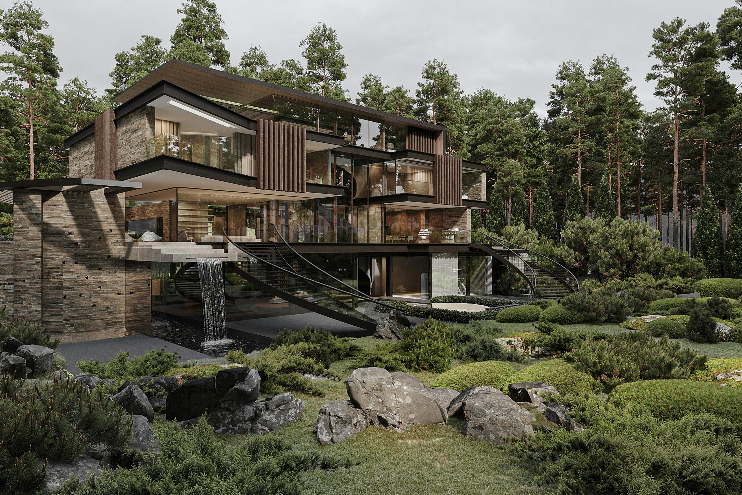 Modern Surrey Mansion Architecture by Zulufish