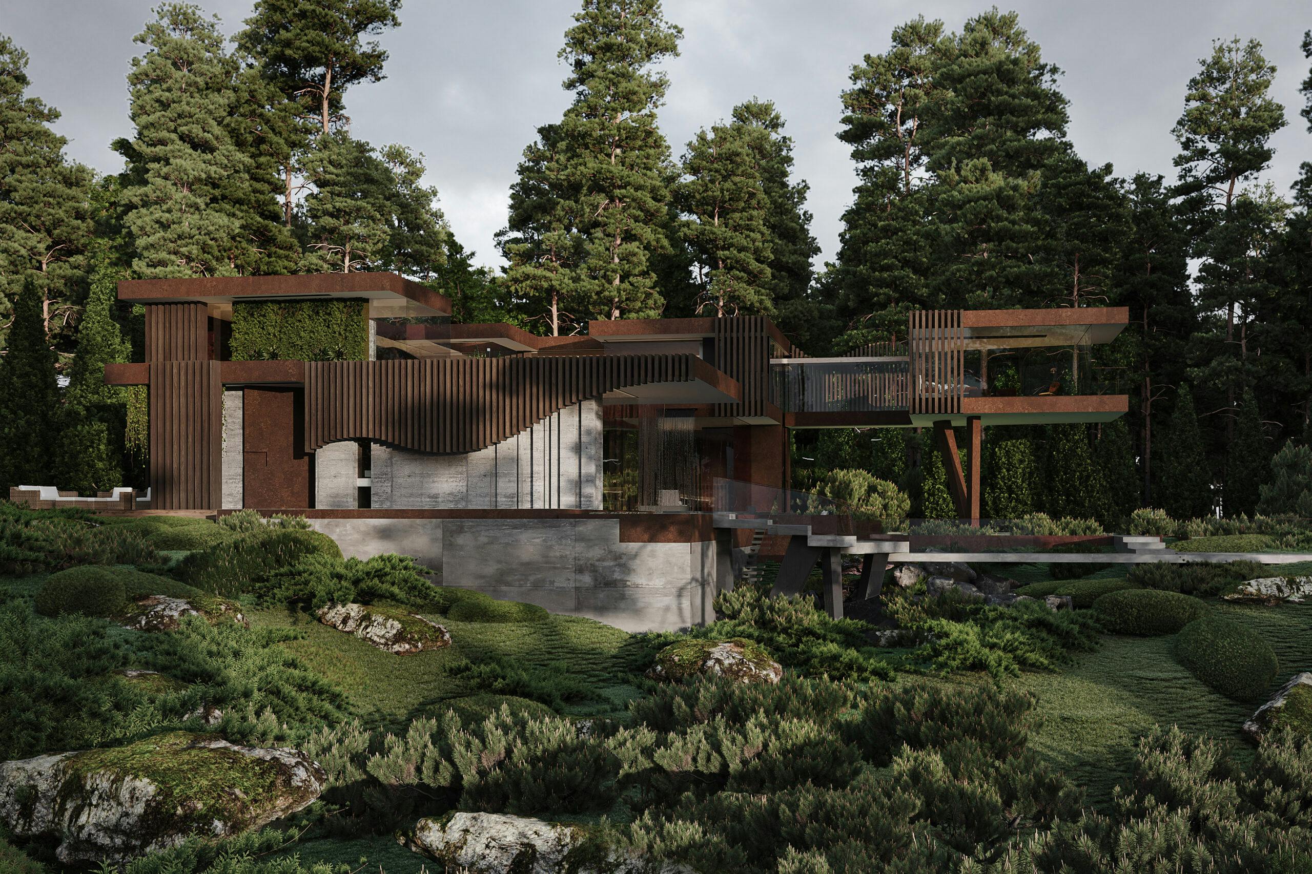 Contemporary architecture Concept Home Surrey UK