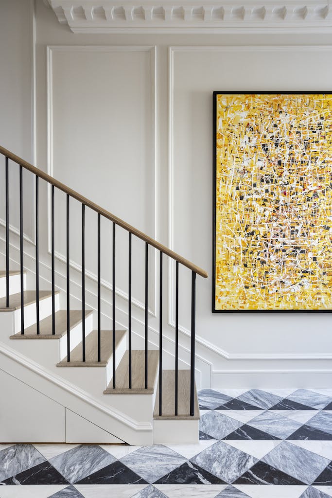Timeless Hallway Interior in Chelsea Palladium Villa