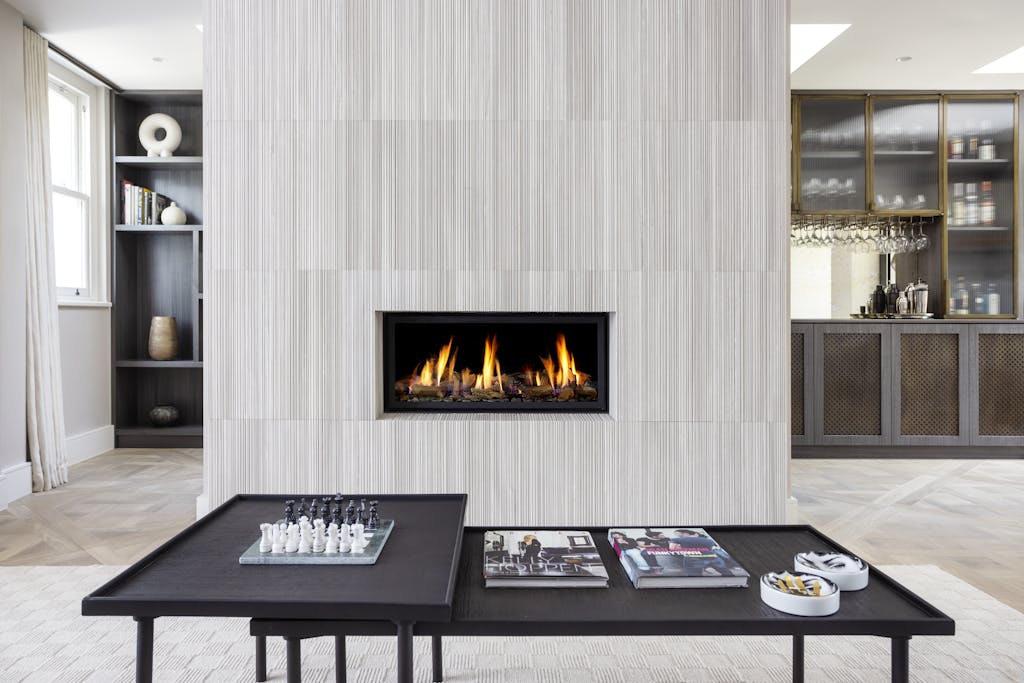 Interior living space in Chelsea Palladium Villa by Zulufish