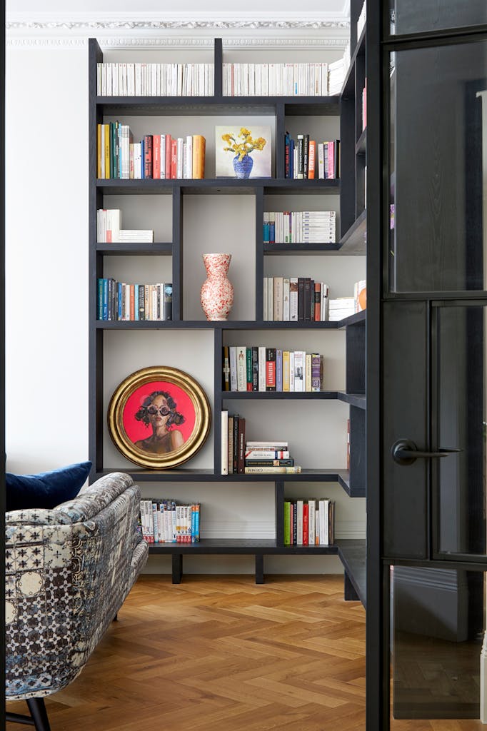 Belsize park living room interior architecture design and build by Zulufish