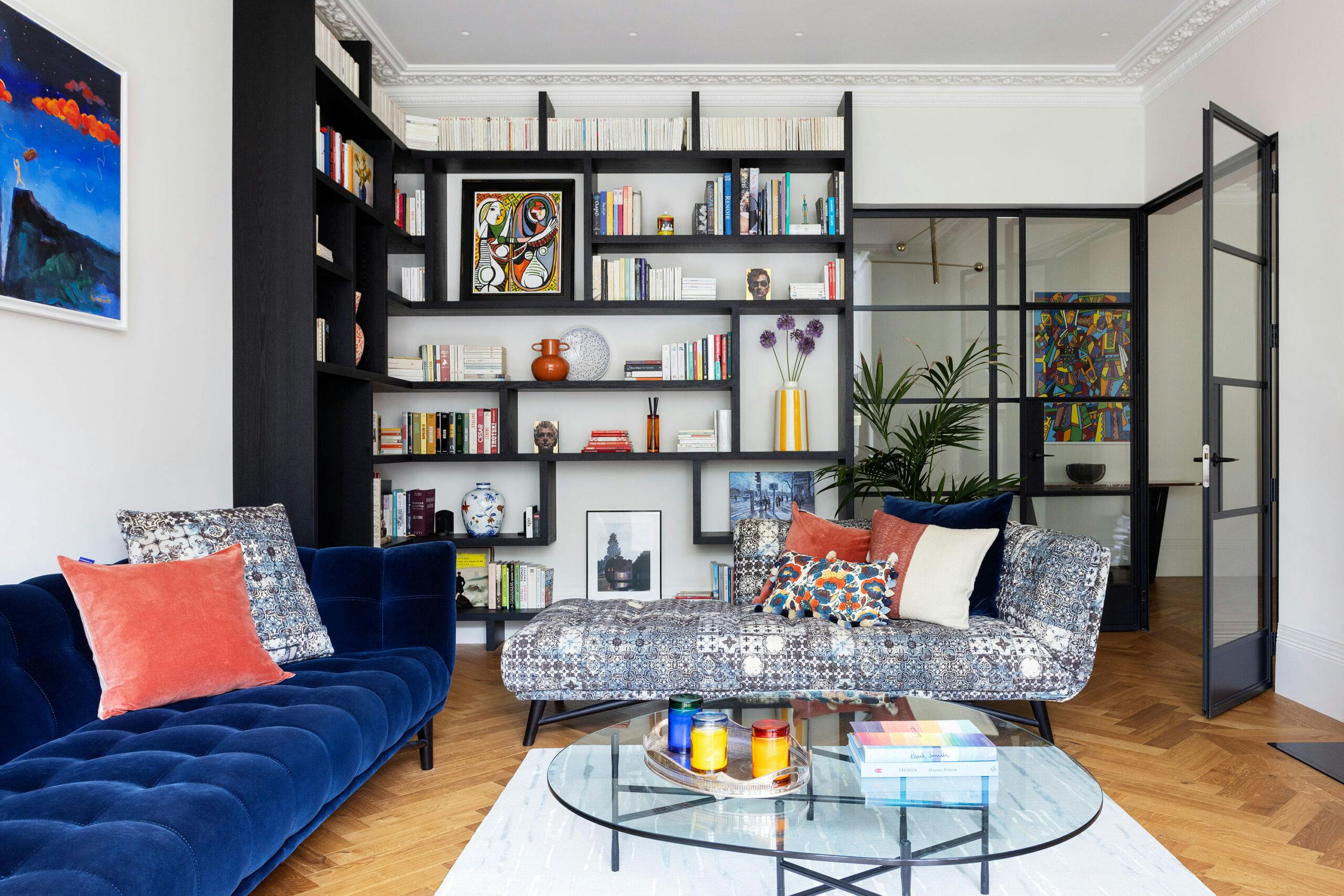 Belsize park living room interior architecture design and build by Zulufish