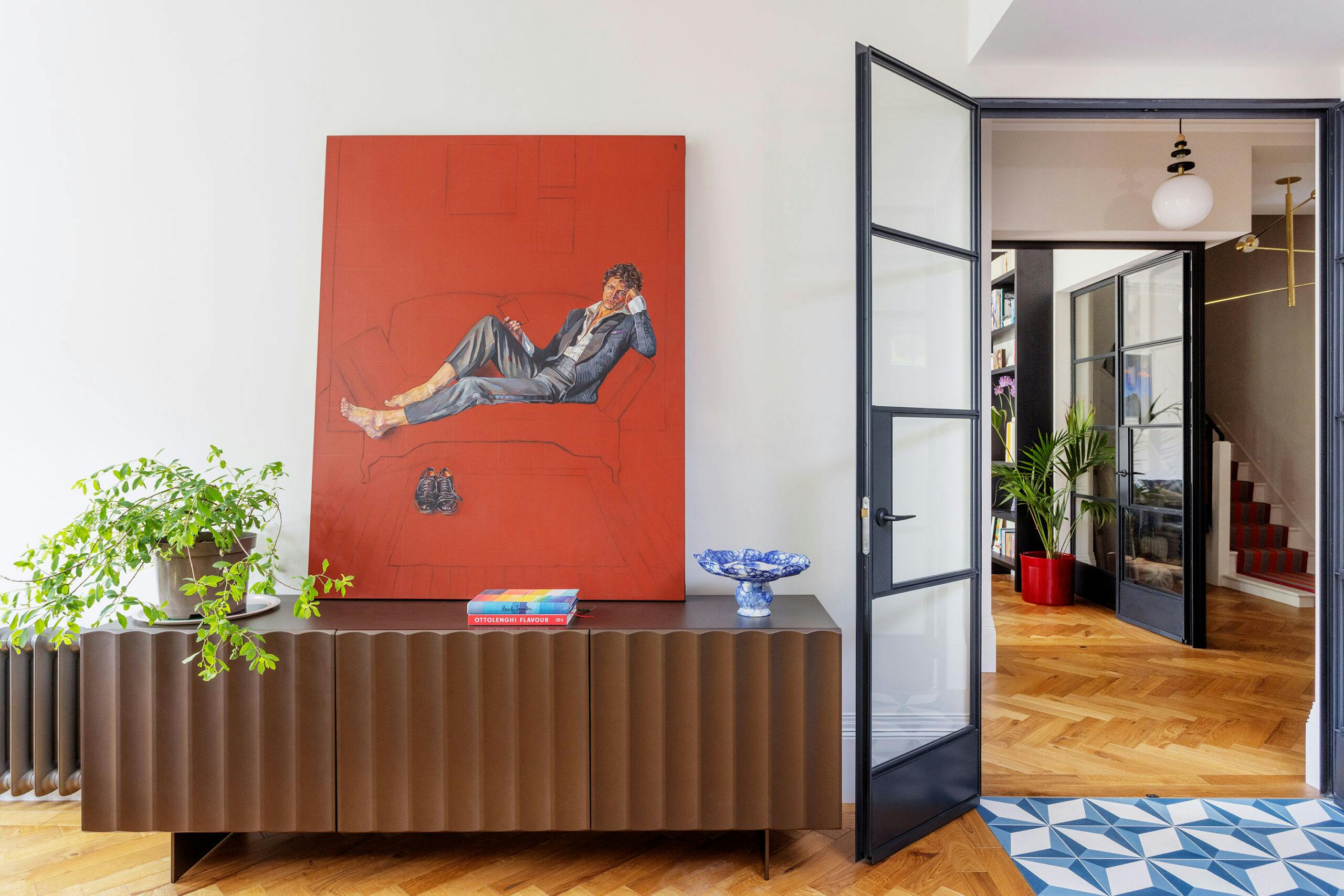 Belsize park living room interior architecture design and build by Zulufish