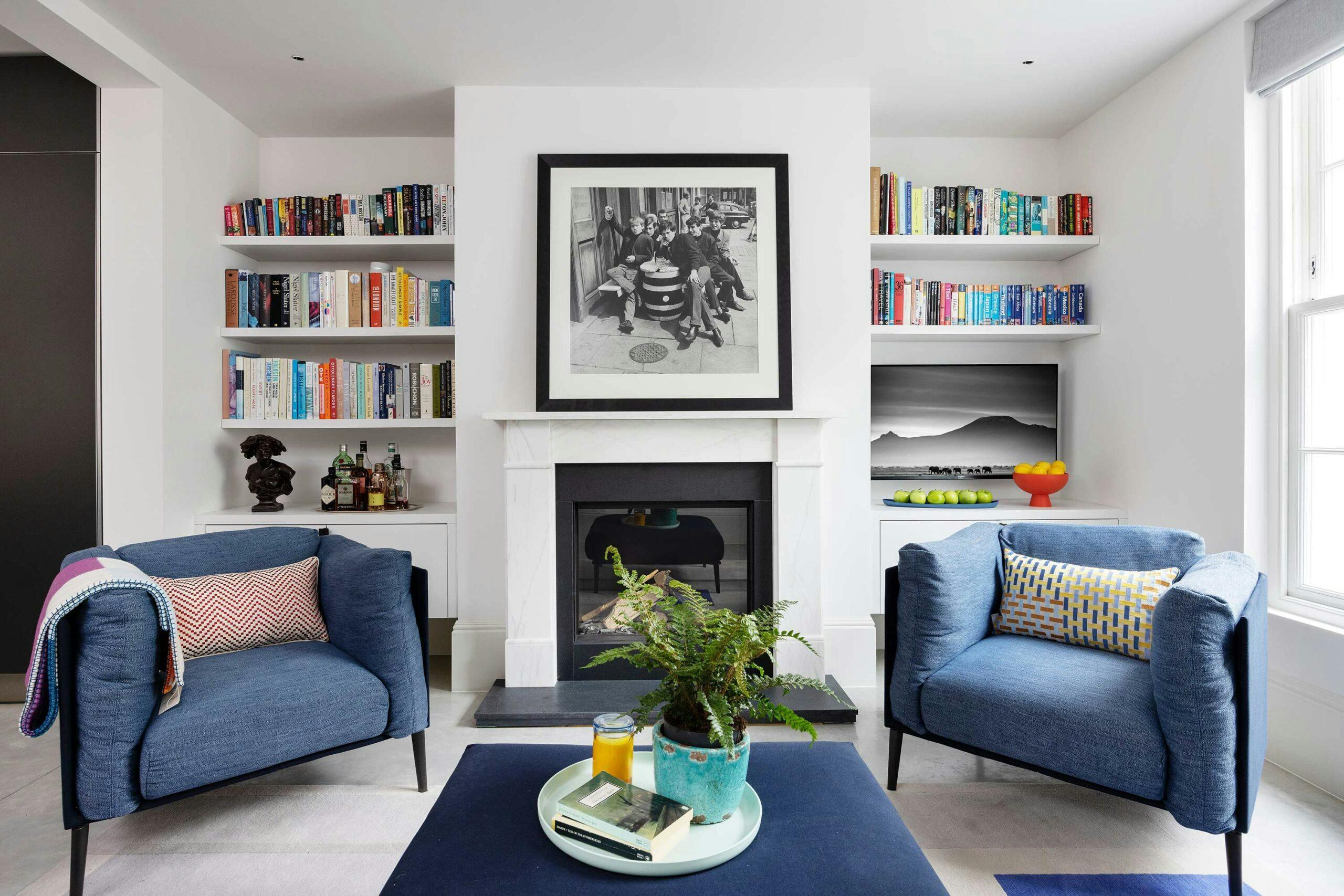 Living space in Primrose Hill Townhouse interior