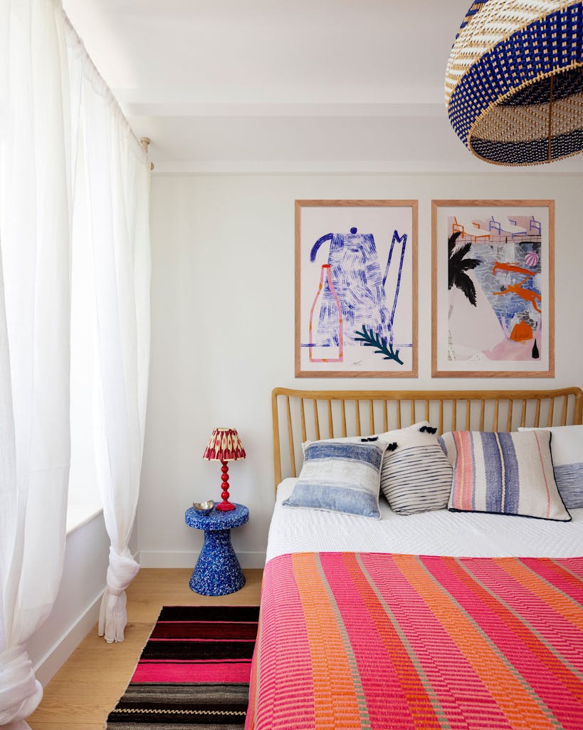 villa rosemari guest bedroom pink interior zulufish 3