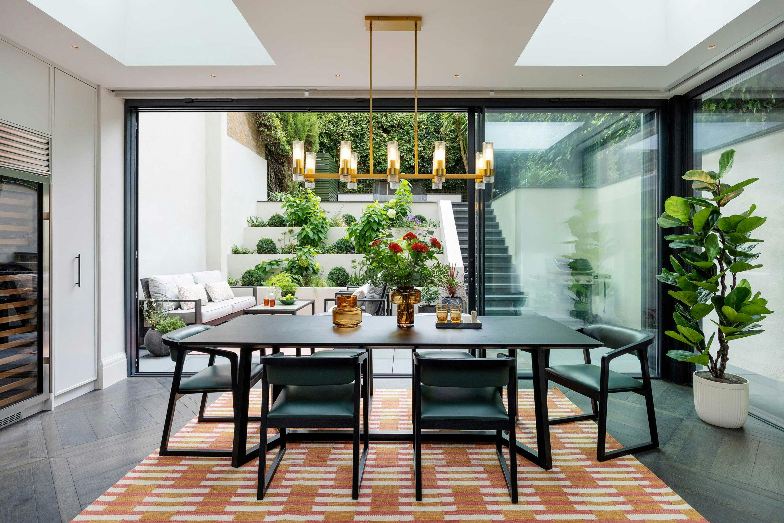 st johns wood townhouse dining room garden connection