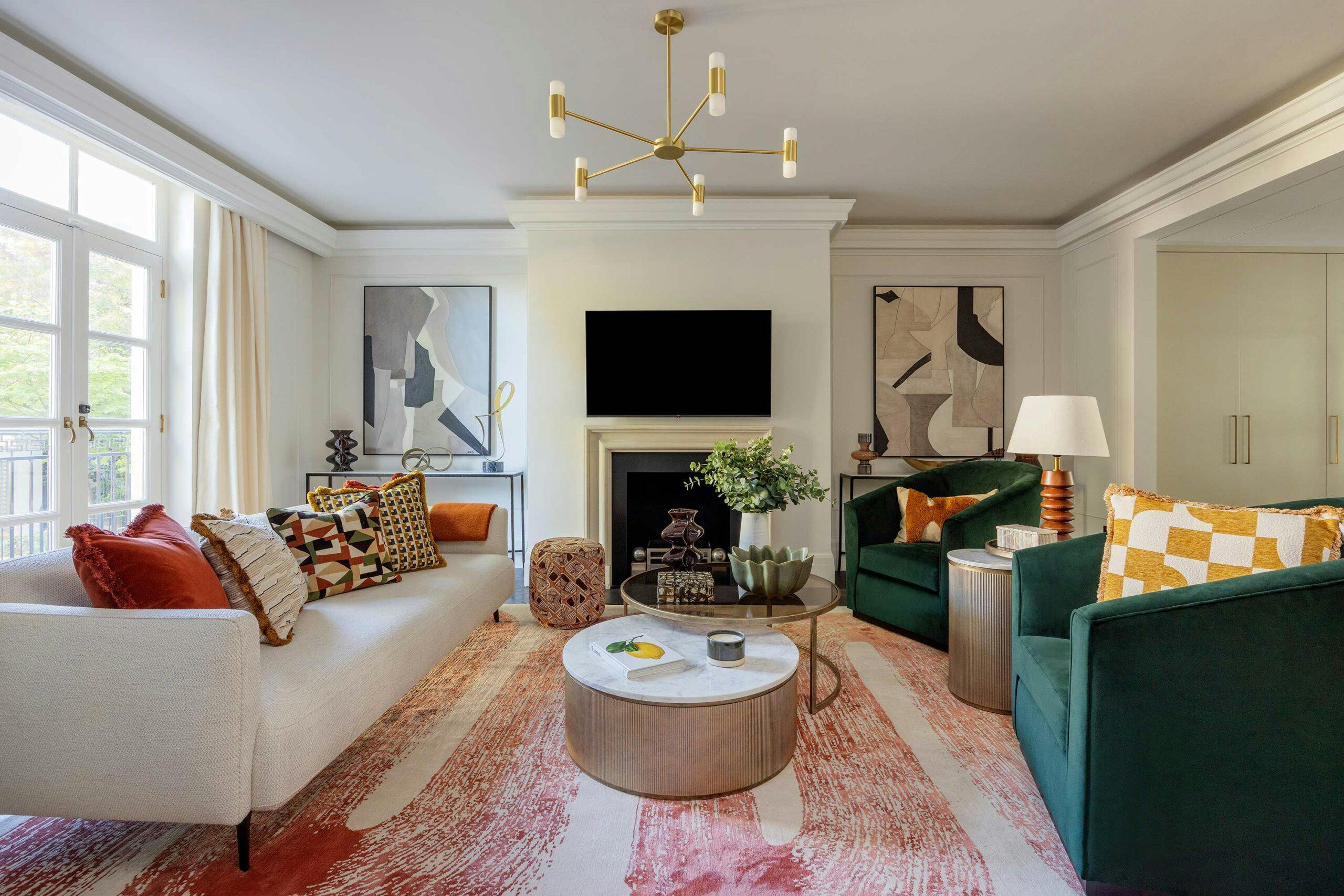 st johns wood townhouse living room glazed partitions 5