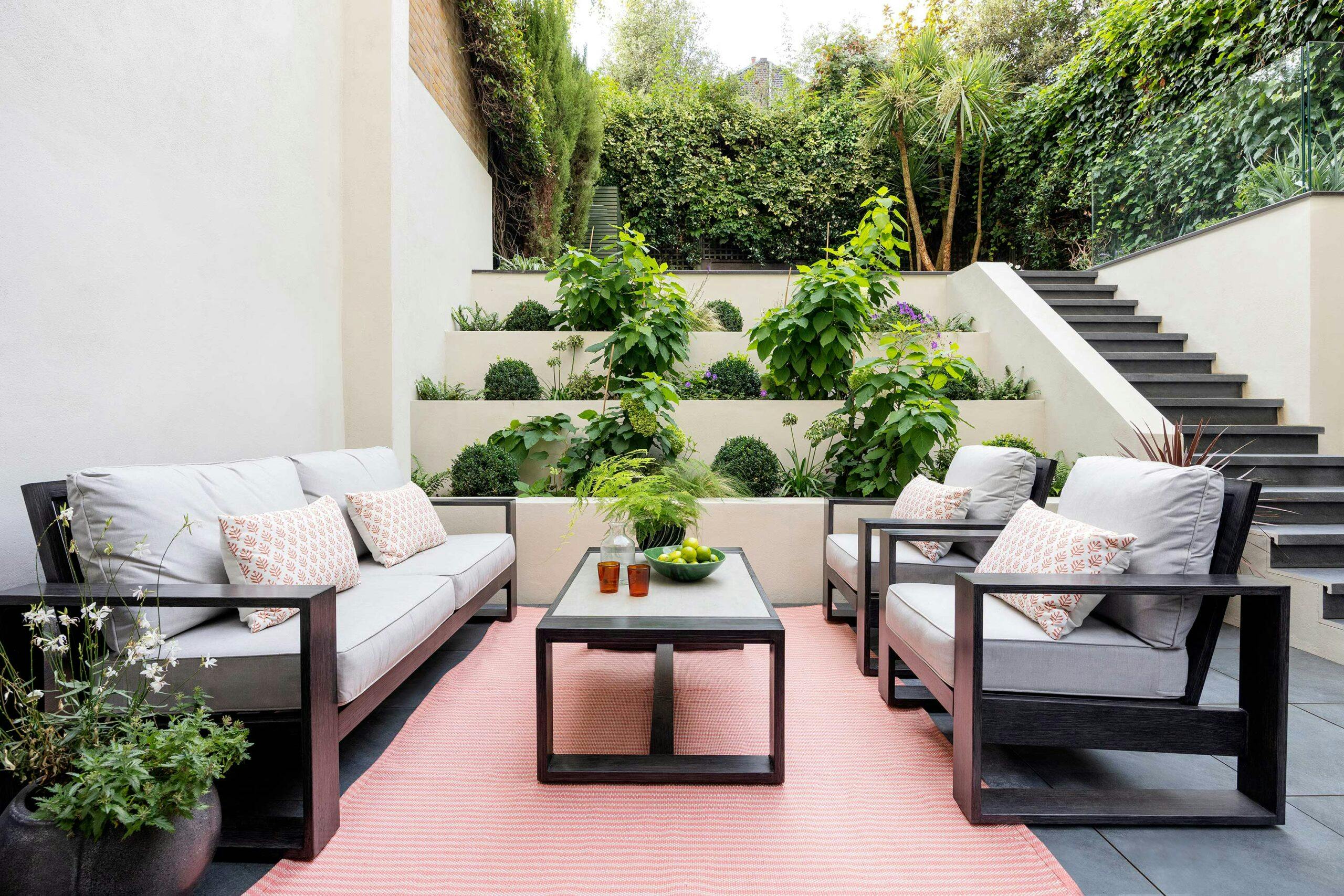 st johns wood townhouse terraced garden seating zulufish